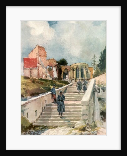 The Church of Clermont-en-Argonne by Francois Flameng