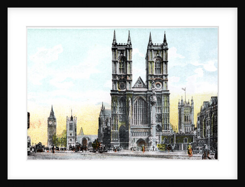 Westminster Abbey and Big Ben, London by Anonymous