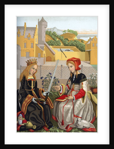 St Catherine and St Agnes by Franz Kellerhoven