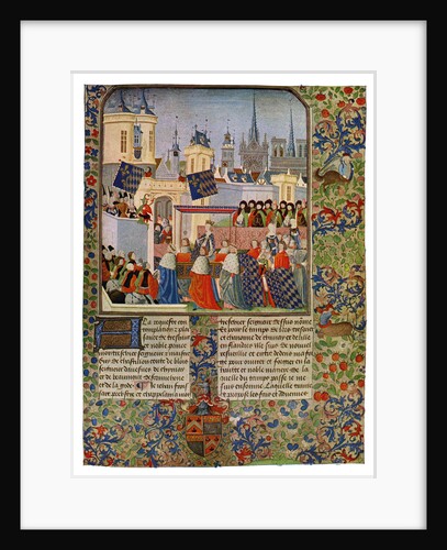 'The Entry of Queen Isabella into Paris', c1385 (15th Century) by Master of the Harley Froissart
