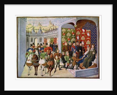 King Henry VI of France Receives the English Envoys by Master of the Harley Froissart