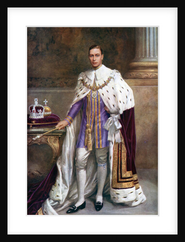 King George VI in coronation robes by Albert Henry Collings