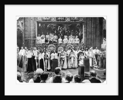 Coronation ceremony of George V, Westminster Abbey, London, 22 by John Benjamin Stone