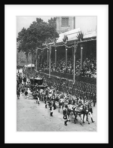 Coronation procession of George V and Queen Mary, near Westminster Abbey by Anonymous