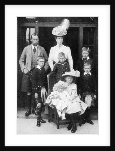 The Prince and Princess of Wales and their children, Abergeldie, Scotland by Anonymous