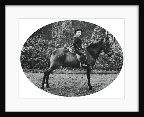 Prince Albert Windsor at age six, sitting on a horse by Anonymous