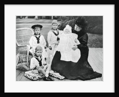 Queen Victoria with her great-granchildren at Osborne House, Isle of Wight by Anonymous