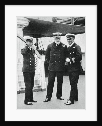 Navy cadet Prince Albert with Admiral Sir Lewis Beaumont by Anonymous