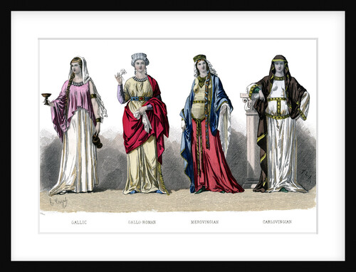 French costume: Gallic, Gallo Roman, Merovingian, Carlovingian by Anonymous