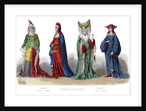 French costume: Charles V, Charles VI by Anonymous