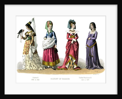 French costume: Charles VI, Charles VII, Louis XI by Anonymous