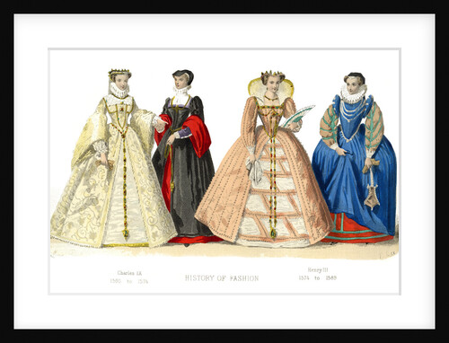 French costume: Charles IX, Henry III by Anonymous