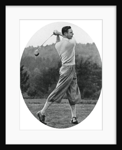 The Duke of York playing golf in 1934 by Anonymous
