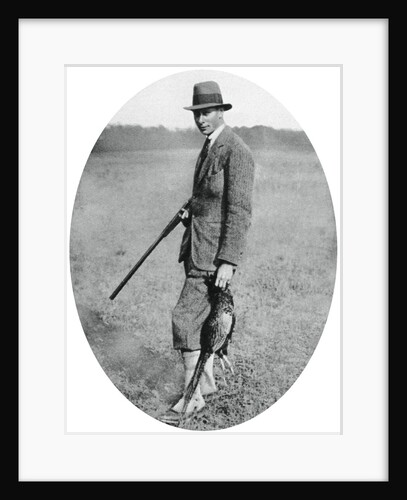 The Duke of York at a shooting party in 1922 by Anonymous