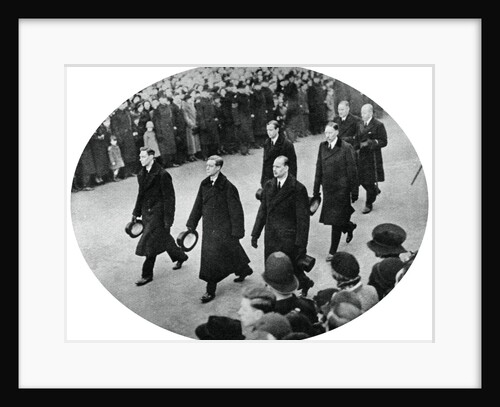 The Duke of York and his brothers in King George V's funeral procession by Anonymous