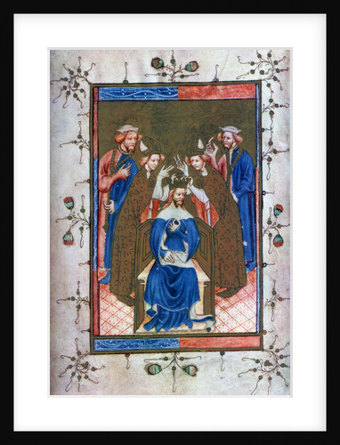 'Crowning of a King', from the Liber Regalis, Westminster Abbey by Anonymous