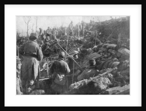 Abandoned German trenches, Eparges ridge, near Verdun, France by Anonymous