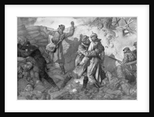 The conquest of the fort, Notre-Dame de Lorette, Artois, France by Lucien Jonas