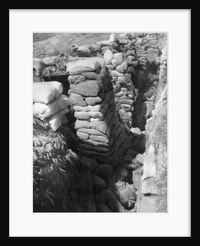 A captured German trench and bunker system, Souchez, Artois, France by Anonymous