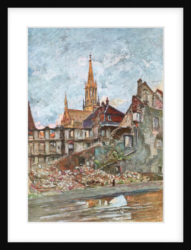 'The Ruins of Thann', Alsace by Charles-Jules Duvent