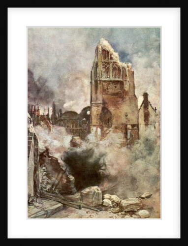 Bombardment of the Belfry by Francois Flameng