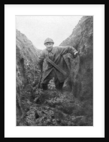 The miseries of the soldier, a muddy French trench in Artois, France by Anonymous