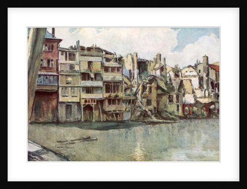 'The Meuse River, Verdun', France, June 1916 by Francois Flameng