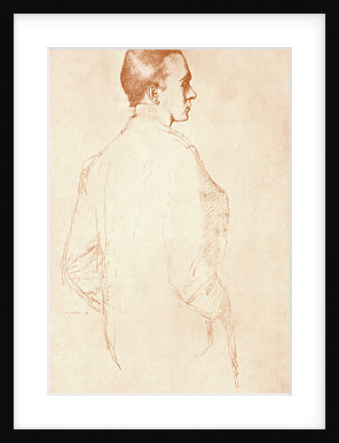 Sir Henry Maximilian Beerbohm, English parodist and caricaturist by William Rothenstein