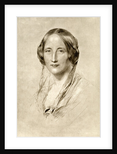 Elizabeth Gaskell, British 19th century novelist by George Richmond