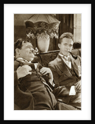 Stan Laurel and Oliver Hardy, American-based comedy duo by Anonymous