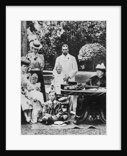 Queen Victoria and family at Osborne House by Anonymous