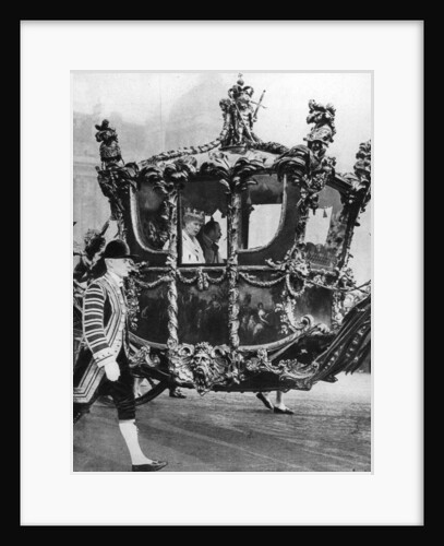 King George V and Queen Mary on their way to the State Opening of Parliament by Anonymous
