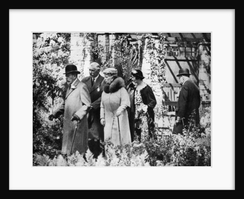 King George V and Queen Mary at the Chelsea Flower Show, London by Anonymous