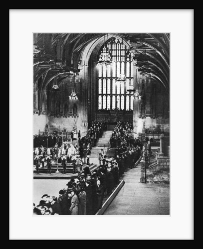 King George V lying in state in Westminster Hall, London, January 1936 by Anonymous