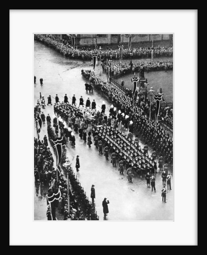King George V's funeral procession passing out of Palace Yard, London by Anonymous