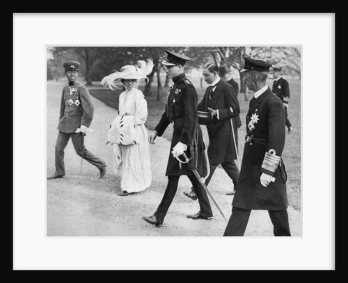 The Prince of Wales with the Empress and Crown Prince of Japan, Tokyo by Anonymous