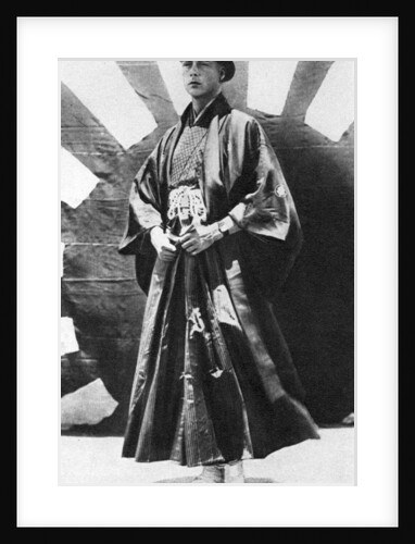 The Prince of Wales in Japanese costume, Japan by Anonymous