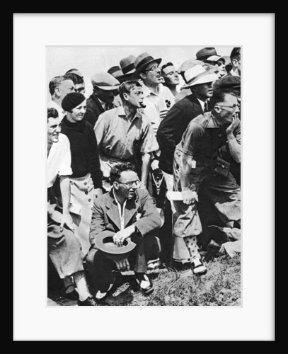 The Prince of Wales smokes a pipe at the Open Golf Championship, St Andrews by Anonymous