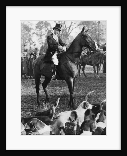 The Prince of Wales with the Beaufort Hunt by Anonymous