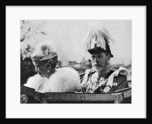 King George V and Queen Mary on their way to St Paul's Cathedral, Silver Jubilee by Anonymous