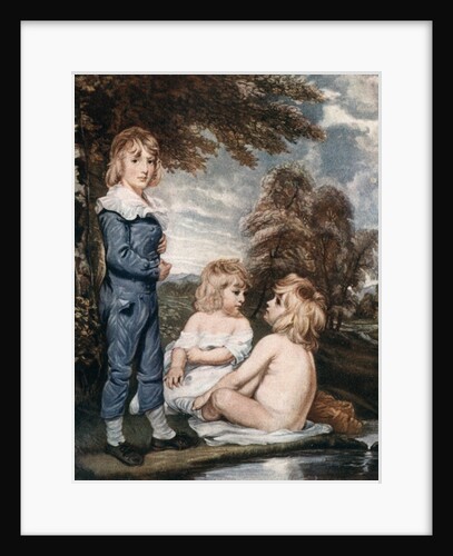 Children Bathing by L Edwards