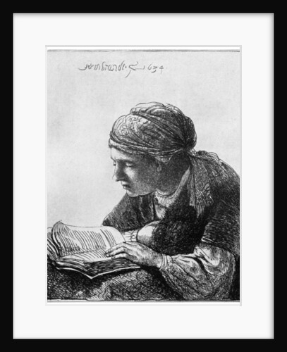 Woman Reading by Rembrandt Harmensz van Rijn