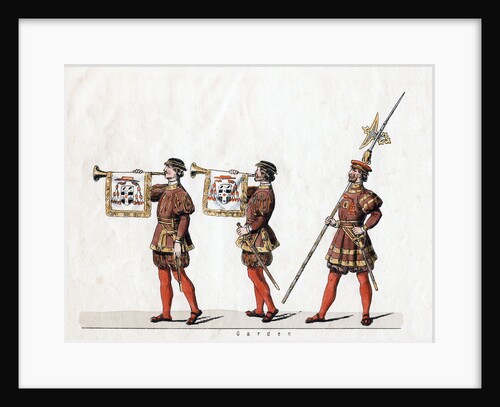 Guards, costume design for Shakespeare's play, Henry VIII by Anonymous