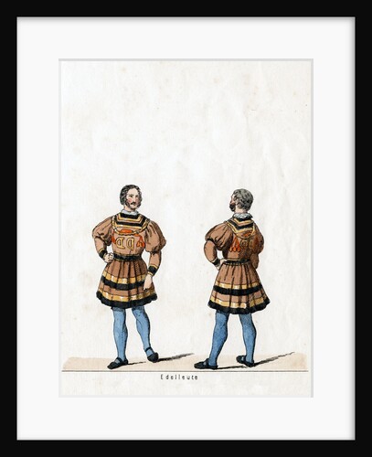 Noblemen, costume design for Shakespeare's play, Henry VIII by Anonymous