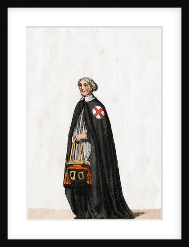 Secretary, costume design for Shakespeare's play, Henry VIII by Anonymous