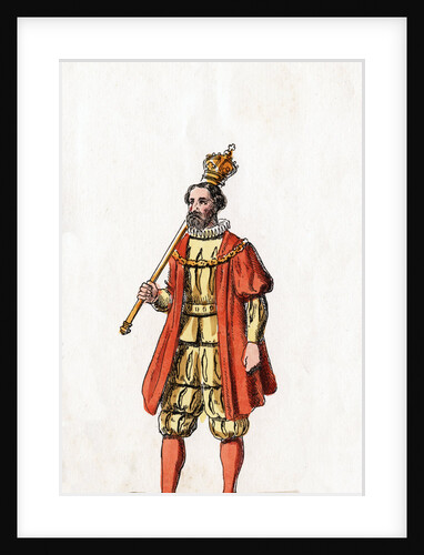 Holder of a sceptre, costume design for Shakespeare's play, Henry VIII by Anonymous