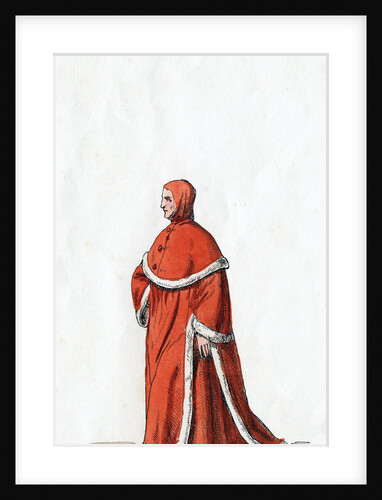 Judge, costume design for Shakespeare's play, Henry VIII by Anonymous