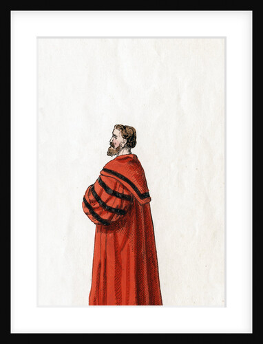 Doctor Butts, costume design for Shakespeare's play, Henry VIII by Anonymous