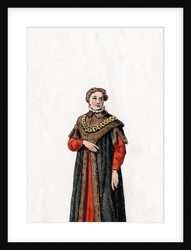 Lord chancellor, costume design for Shakespeare's play, Henry VIII by Anonymous