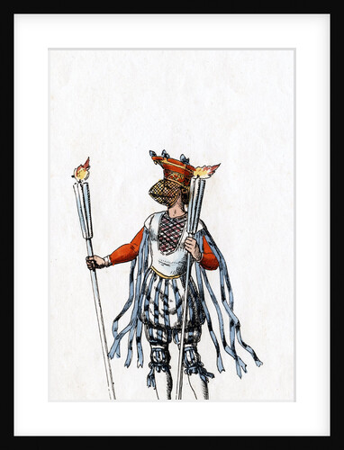 Musician, costume design for Shakespeare's play, Henry VIII by Anonymous